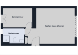 Bild - Hochwertige zwei Zimmer Wohnung mit Balkon