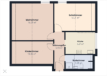 Bild - Moderne drei Zimmer Dachgeschosswohnung